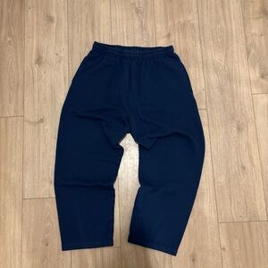 Fruit of the Loom Blue Sweatpants Relaxed Fit Elastic Waist